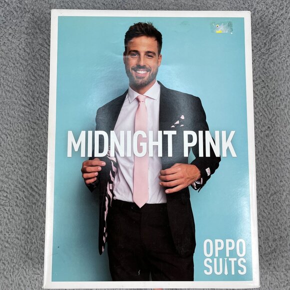 NEW OppoSuits Mens Midnight Pink Full Suit Sz 40R READ - Picture 10 of 10